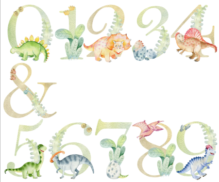 Dinosaur Birthday Card, 5th Birthday Card, Age Card for Birthday